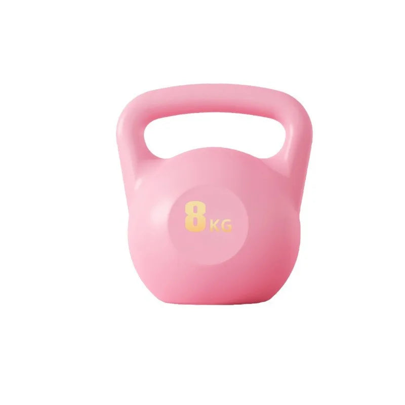 Kettlebell Kettle Dumbbells Fitness 2-8kg Pink Soft Kettlebells Deep Squat Strength