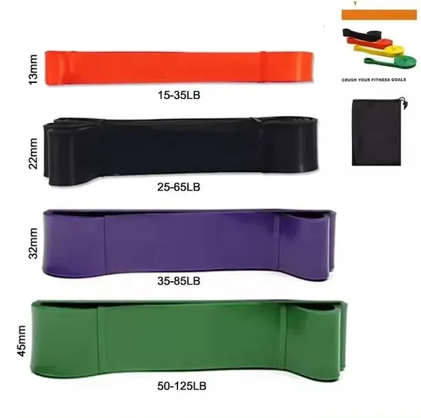 Resistance Band Heavy Duty Latex Sports Elastic Belt Pull Up Assist Bands For Pilates Workout Out