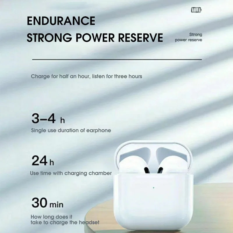 Wireless Headphones Earphone Bluetooth-compatible Waterproof Headset with Mic for Xiaomi iPhone Pro4 Earbuds