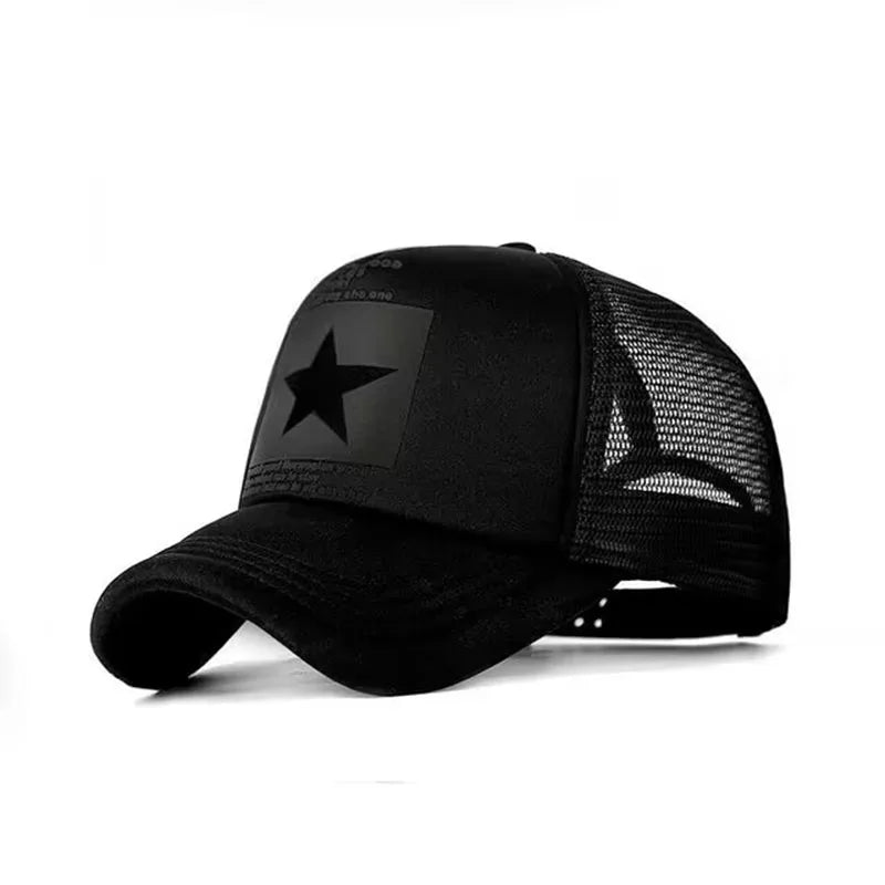 Trendy Mesh Snapback Baseball Cap for All Seasons - Unisex Hip Hop Style