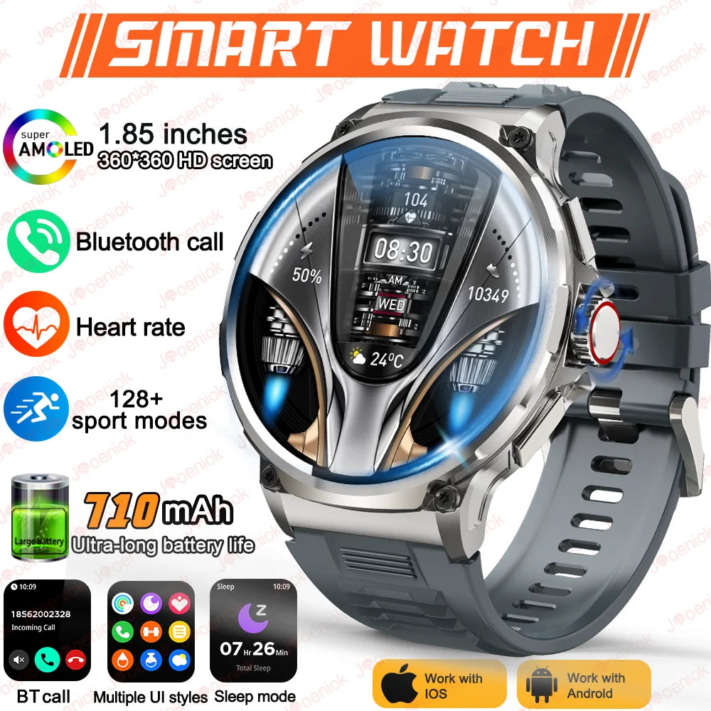 Track Smart Watch Men 1.85-Inch HD Screen Battery Sport Bluetooth Call Smartwatch