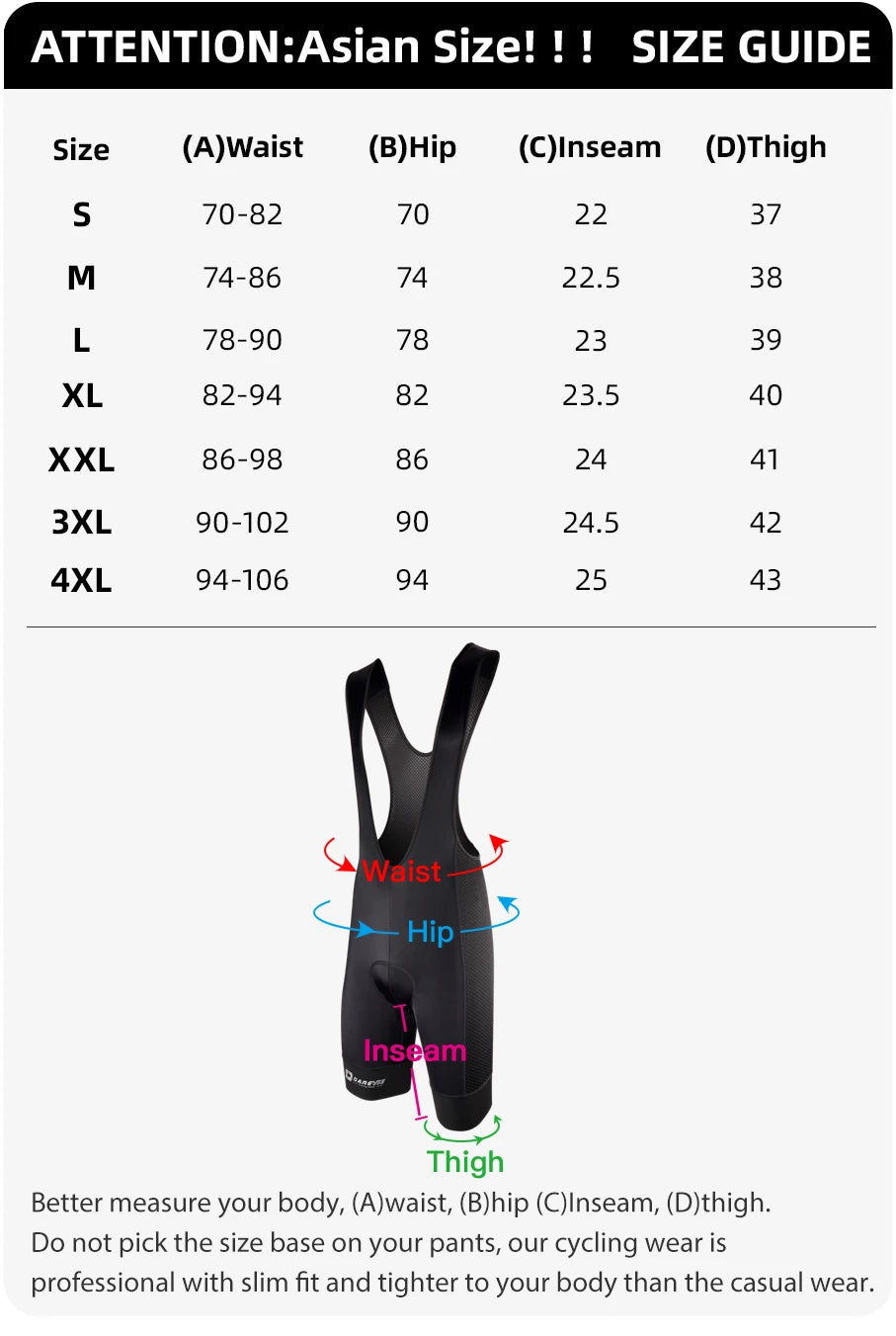 Cycling Bib Shorts 3D Gel Pad 6H Ride Men Cycling Shorts MTB Road