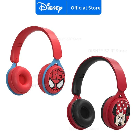 Disney Headphones Wireless Bluetooth Foldable Headsets Sound Laptop Earphones for Children Anime Cartoon