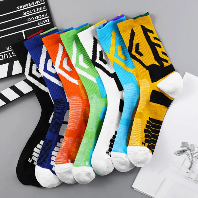 Knee-High Compression Socks for Basketball and Cycling Enthusiasts