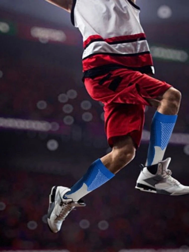 Athletic Compression Crew Socks for Men