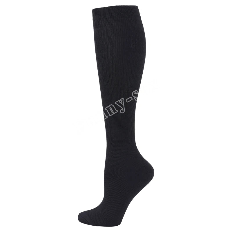 Unisex Compression Sports Socks for Hiking, Running & Training - High-Performance Elastic Support