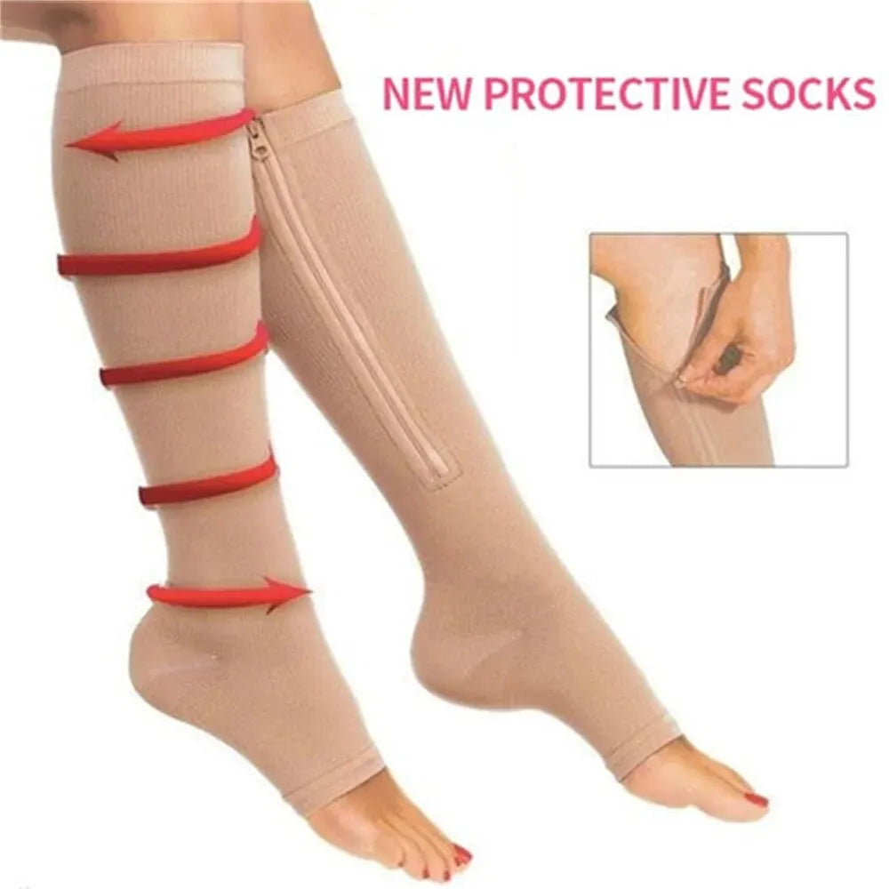 Compression Socks for Women & Men, Stocking to Improves Blood Circulation, Relieves Pain & Swelling 1Pair