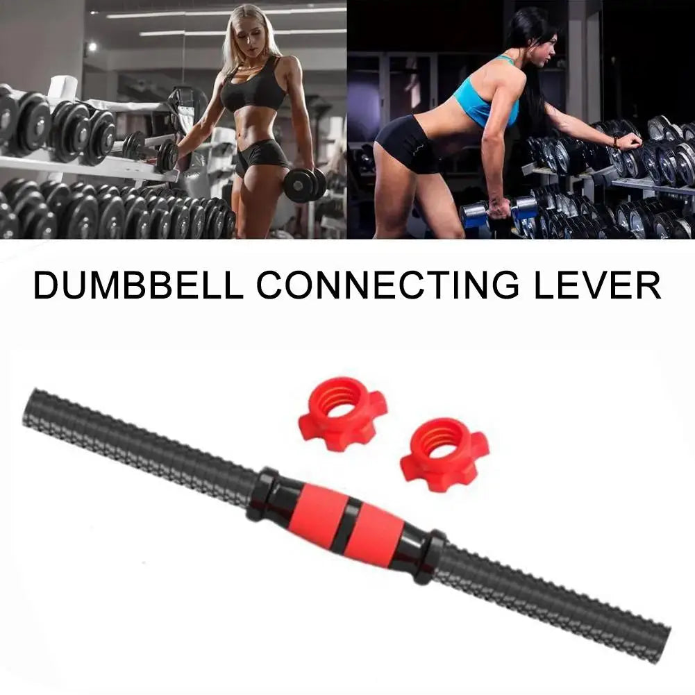 Threaded Dumbbell Handle Bar Extension Bar Set Adjustable Dumbbell Bars For Weight Lifting