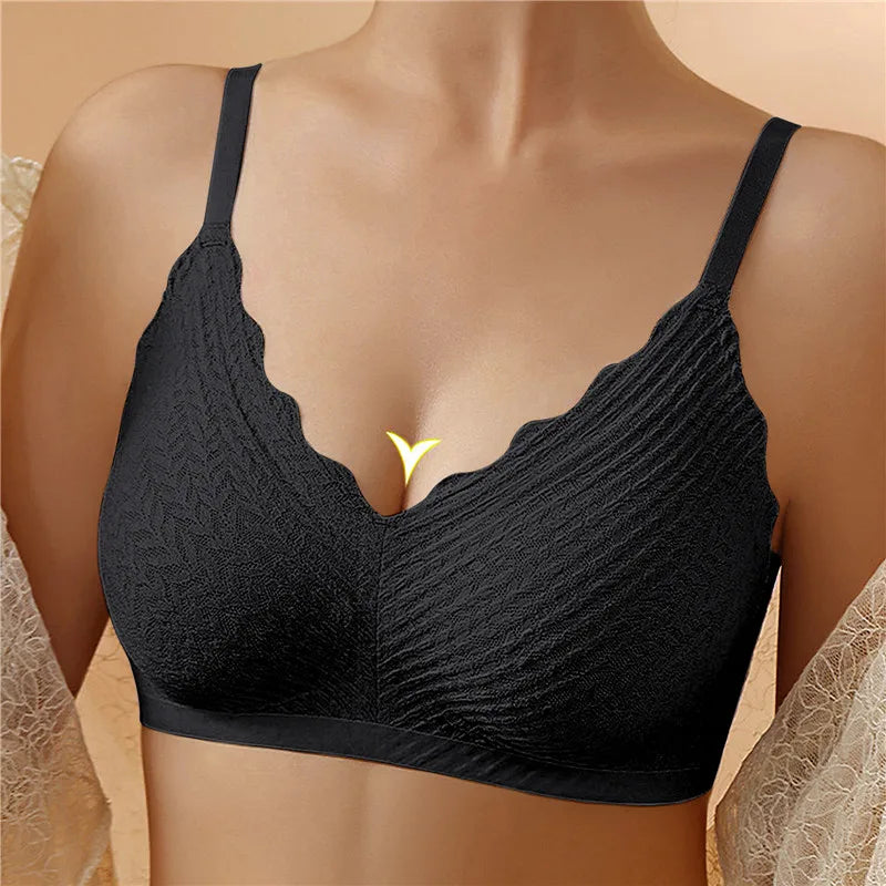 One-Piece Bra Women No Steel Ring Breathable Large Size