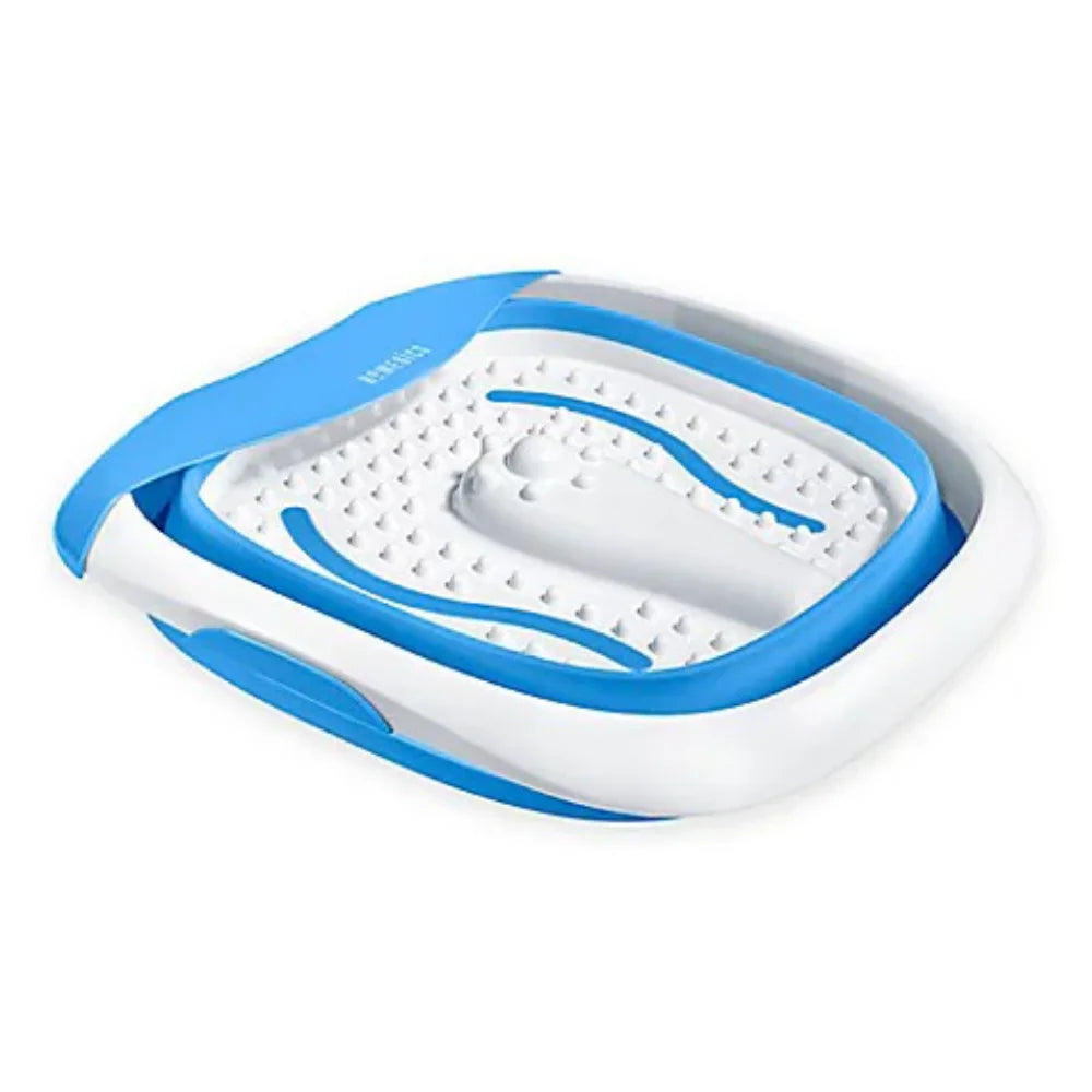 Compact Pro Vibrating Massage Foot Spa - Collapsible, Space Saving, Uses Epsom Salt FB-350