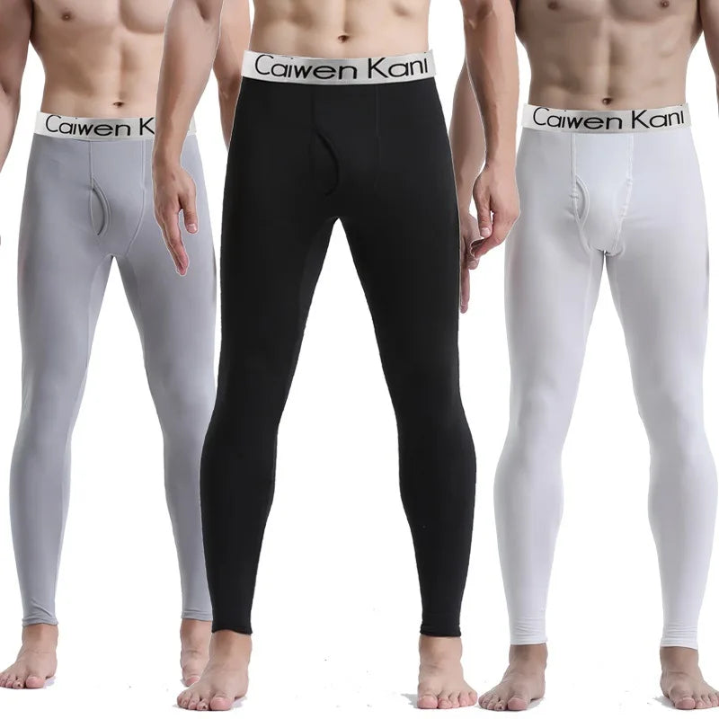 Men Long Johns Thermal Skin-Friendly Underwear Winter Warm Long Pants Male