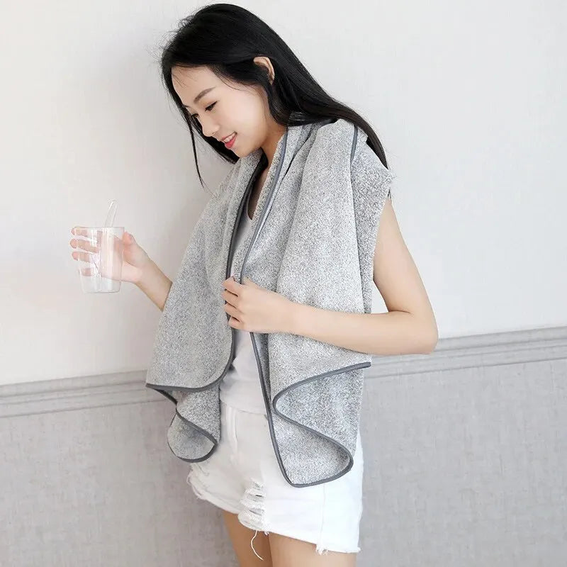 1PCS Thickened Bath Towels for The Body Microfiber Towel for Gym Sports