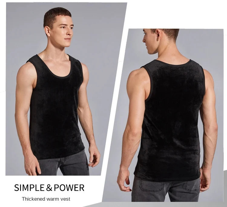 Men's Winter Thermal Shaping Large Size Male Vest Comfortable