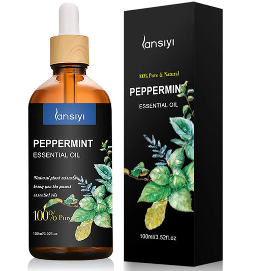 100ml 100% Pure Peppermint Oil - Premium Peppermint Essential Oil Mint for Aromatherapy Massage Topical