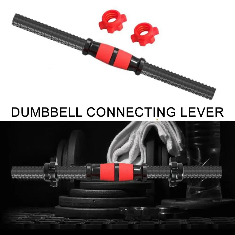 Threaded Dumbbell Handle Bar Extension Bar Set Adjustable Dumbbell Bars For Weight Lifting