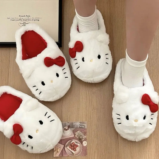 Autumn Winter Bedroom Soft Padded Plush Bedroom Adult Shoes Girls