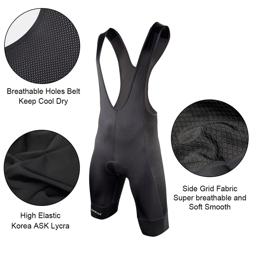 Cycling Bib Shorts 3D Gel Pad 6H Ride Men Cycling Shorts MTB Road