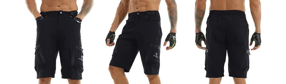 Mountain Bike Shorts Multi-Pockets Breathable Loose Riding Road MTB Shorts