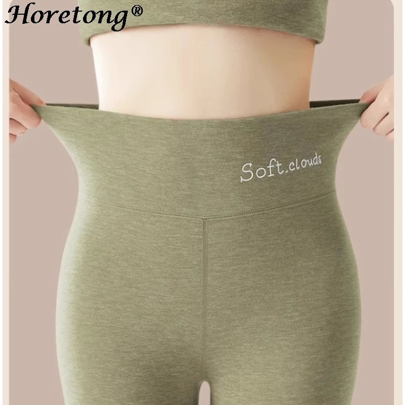 Leggings thermal Pants High Waist Tummy Control