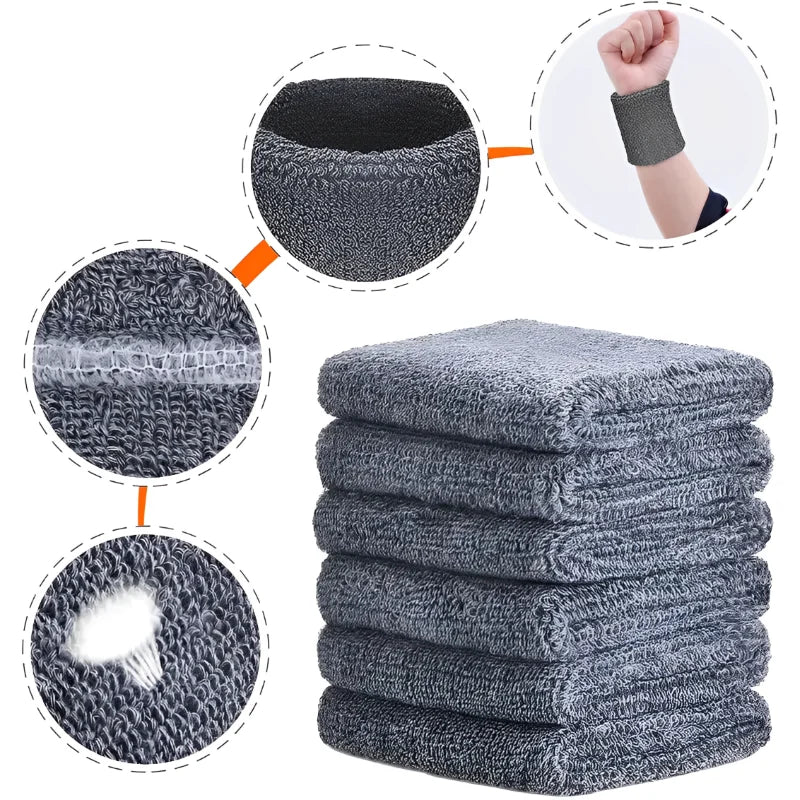 8×10CM Towel Sports Wristbands Tennis Sweat Bands Wrist Guard