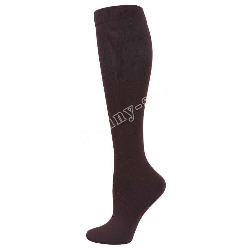 Unisex Compression Sports Socks for Hiking, Running & Training - High-Performance Elastic Support