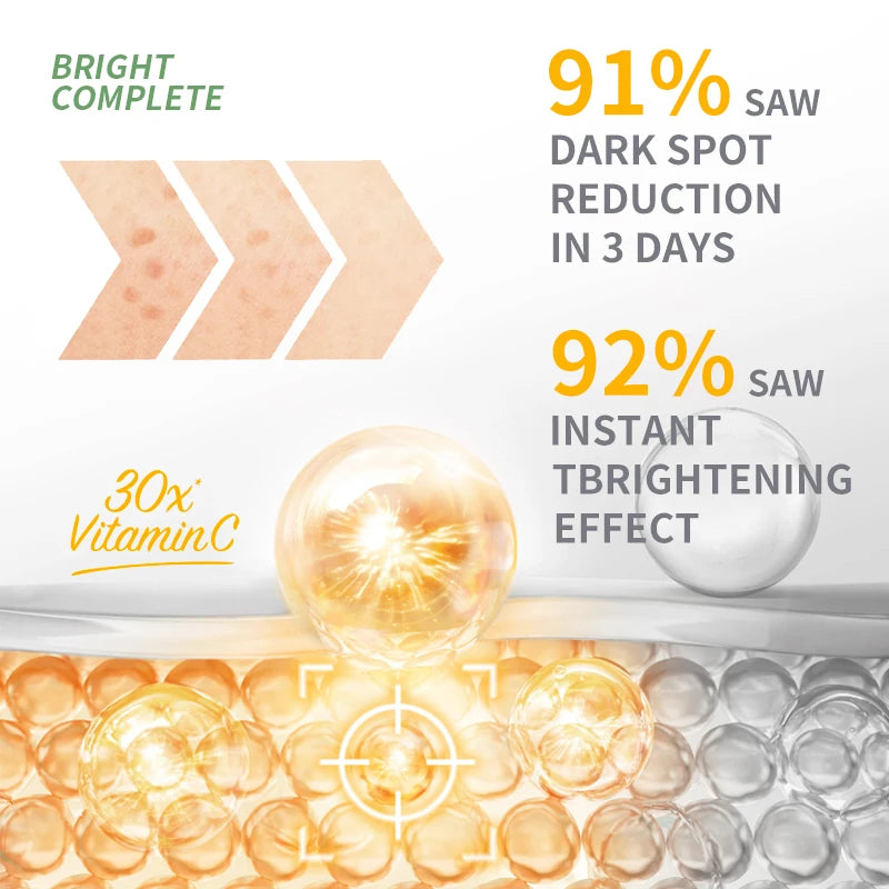 Garnier Bright Complete 30x Vitamin C Booster Serum Whitening Skin Tone Essence Fade Acne Mark Beauty Products 30ml