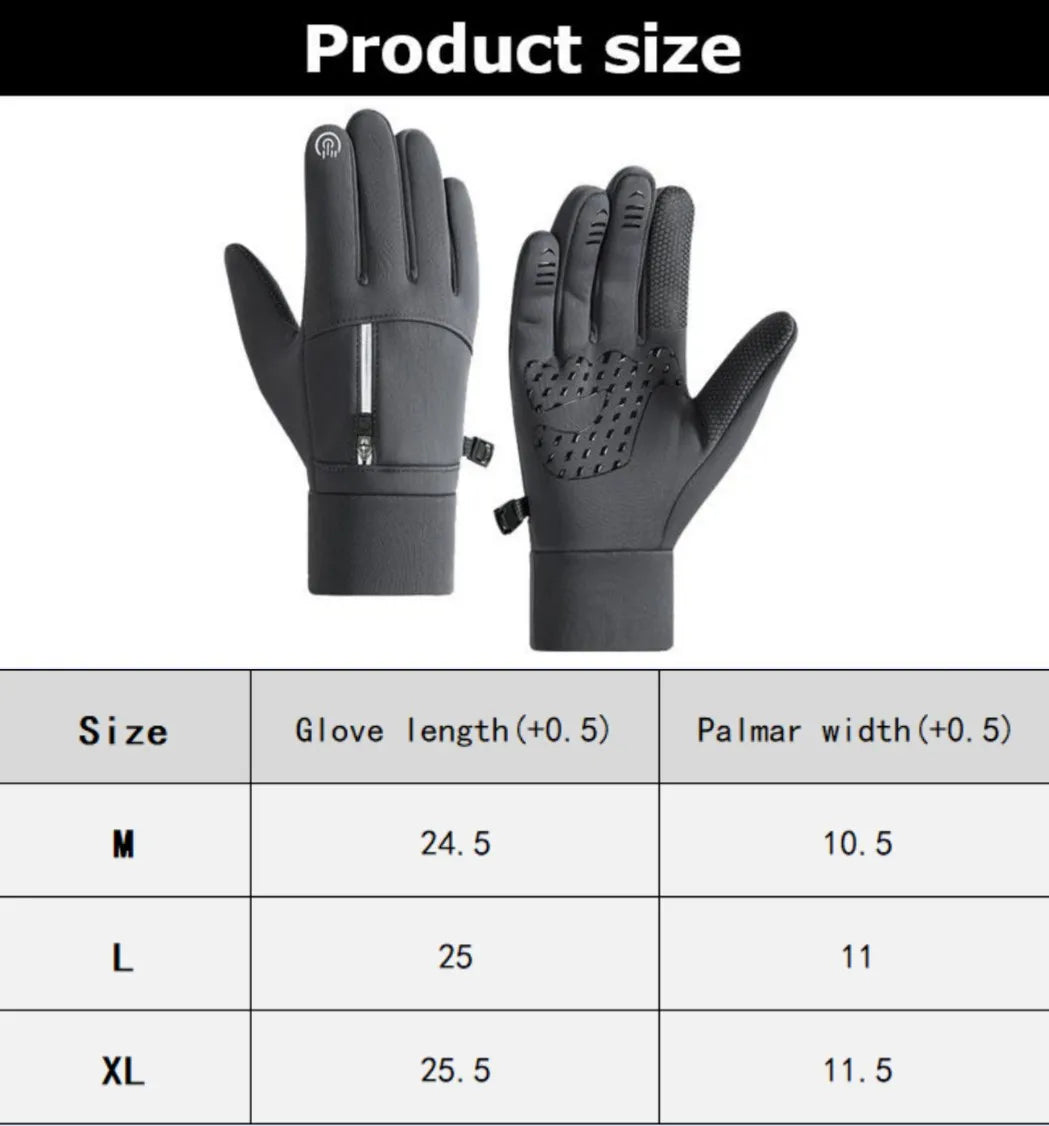 All-Weather Thermal Sports Gloves for Men & Women – Waterproof Comfort