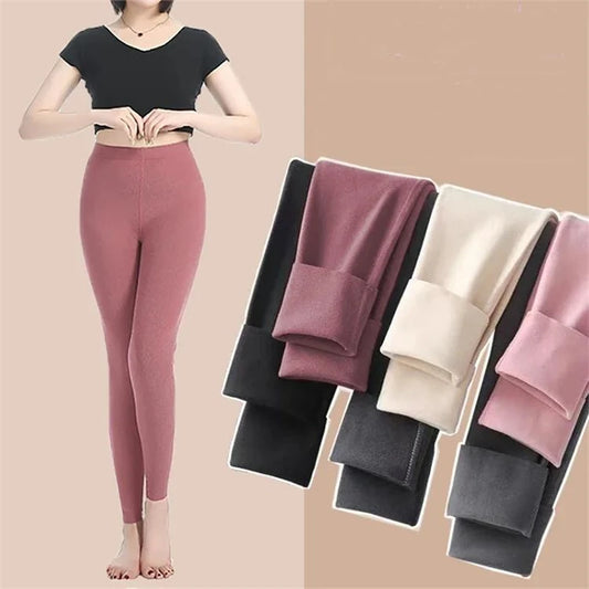 Women Long Pants Winter Leggings Women's Solid Colour Leggings