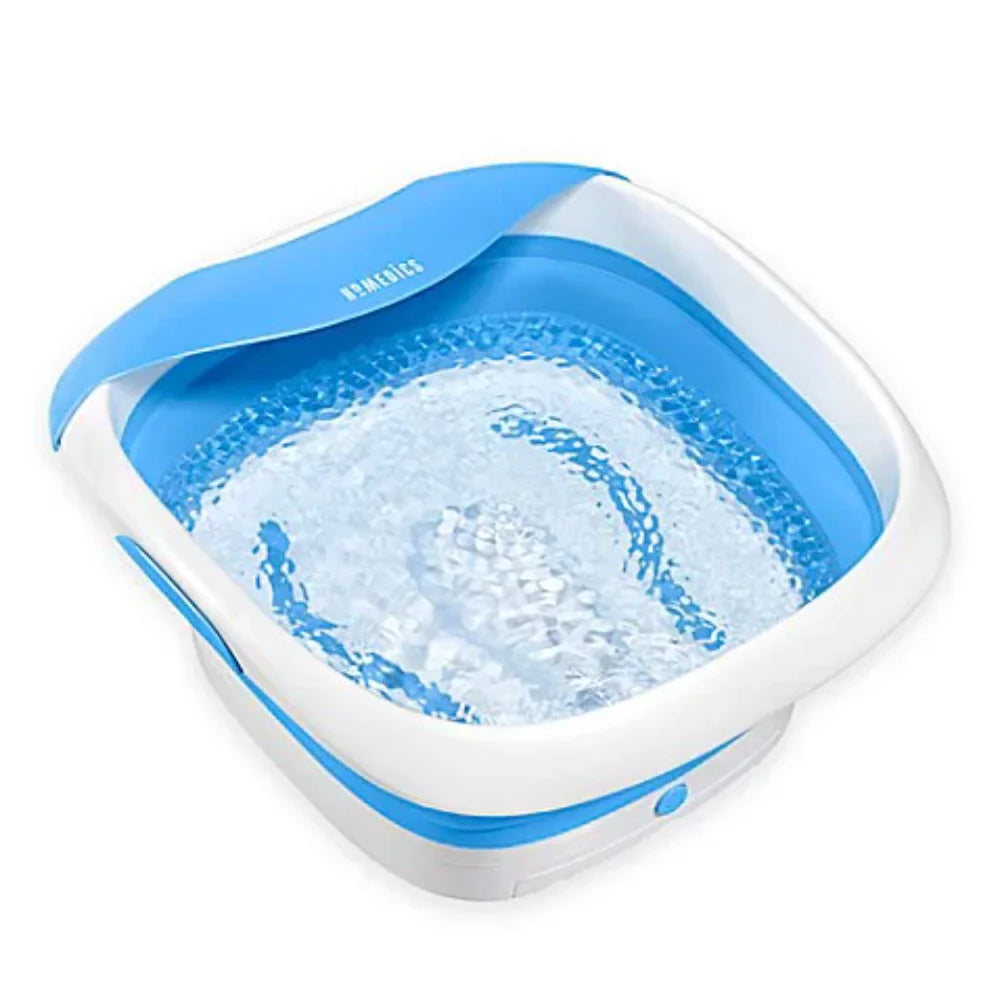 Compact Pro Vibrating Massage Foot Spa - Collapsible, Space Saving, Uses Epsom Salt FB-350