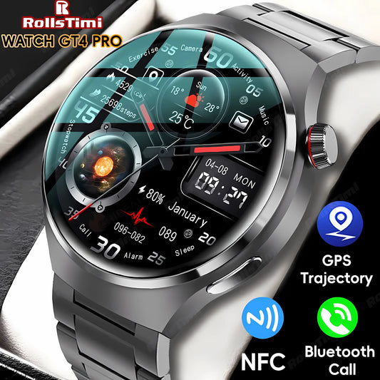 New Smart Watch Heart rate Health Monitor Bluetooth Call NFC GPS Tracker IP68 Waterproof  Smartwatch