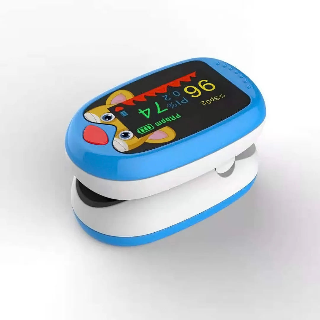 Rechargeable Finger Pulse Oximeter Blood Oxygen Finger Monitor Saturation Meter Heart Rate Monitor Child Baby Pulse