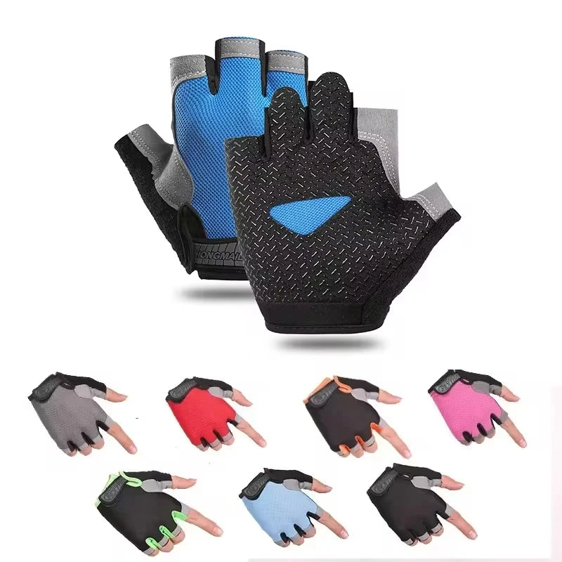 Gloves for Women Breathable Bike Half Finger Gloves Summer Fitness Cycling Sports Gloves