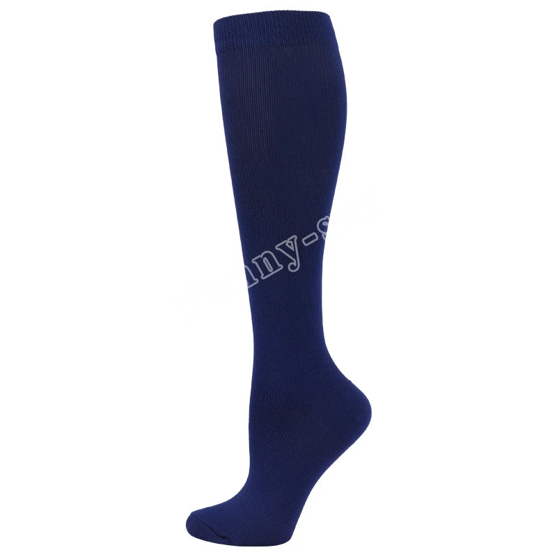 Unisex Compression Sports Socks for Hiking, Running & Training - High-Performance Elastic Support