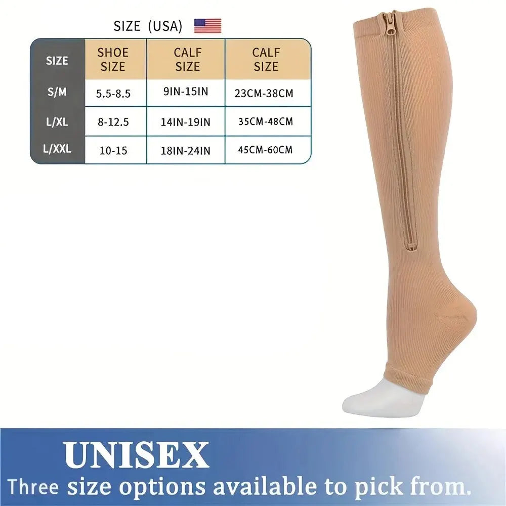 Compression Socks for Women & Men, Stocking to Improves Blood Circulation, Relieves Pain & Swelling 1Pair