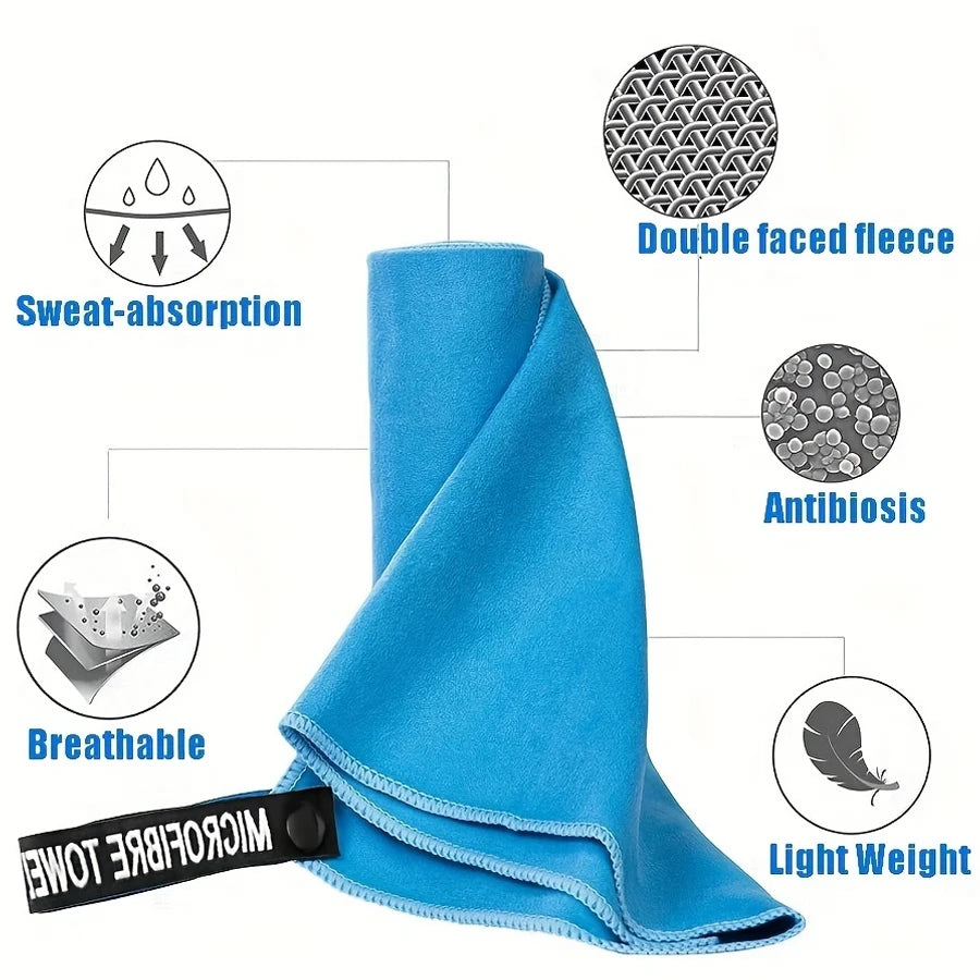 Travel Towel, Quick Dry Towel Super Absorbent Compact Lightweight l for Beach, Gym, Pool,  Bath, Yoga