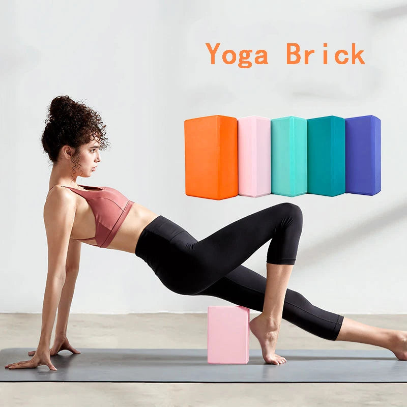 Gym Blocks Foam Brick Training Exercise Fitness Set Tool Yoga Bolster Pillow Cushion Stretching Body