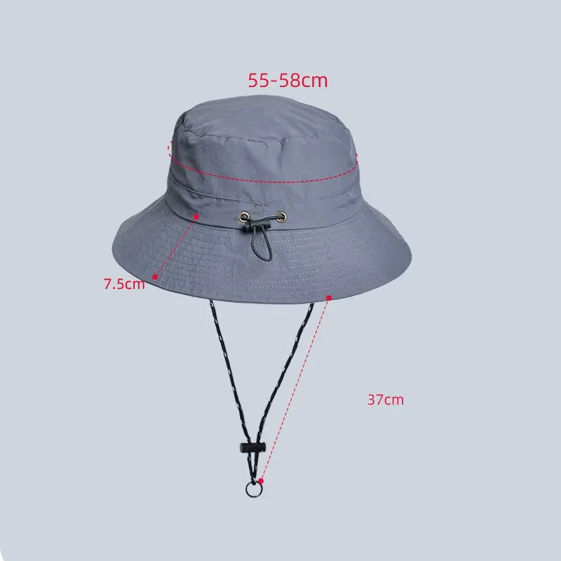 Waterproof Fisherman Hat Women Summer Sun Protection Camping Hiking Mountaineering Caps