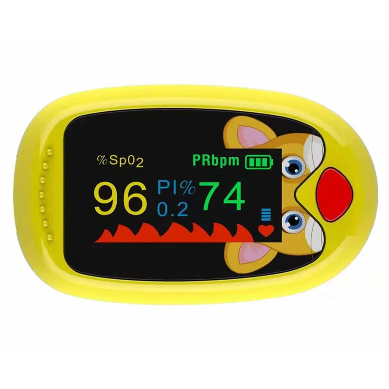 Rechargeable Finger Pulse Oximeter Blood Oxygen Finger Monitor Saturation Meter Heart Rate Monitor Child Baby Pulse