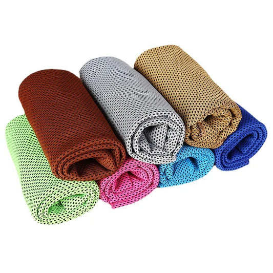 Cooling Towel Instant Relief Microfiber Cool Towels Chilling Neck Wrap Ice Cold Rags for Sports Fitness Camping Cycling Hiking