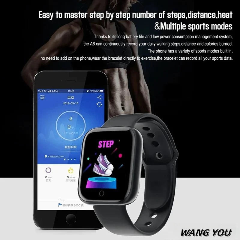 Real Step Count Fashion Smart Sports Watch Fitness Tracker Sports Watch