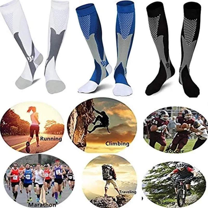 Women Compression Socks For Anti Fatigue Pain Relief 20-30 Black Compression Socks Fit For Sport Socks