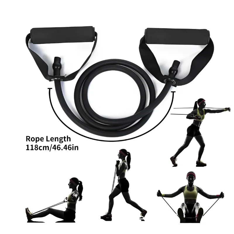 Resistance Bands With Handles Exercise Workout For Men Women Strength Training Equipment