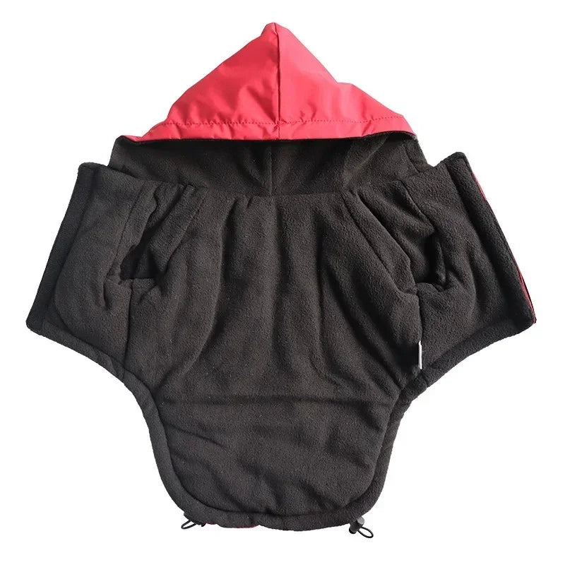 Pet Clothes Autumn Winter Pet Dog Reflective Waterproof Warm Coat Cotton Hooded Jacket