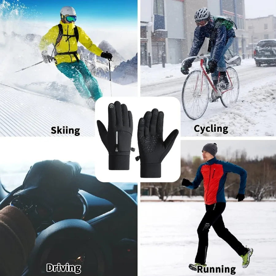 All-Weather Thermal Sports Gloves for Men & Women – Waterproof Comfort