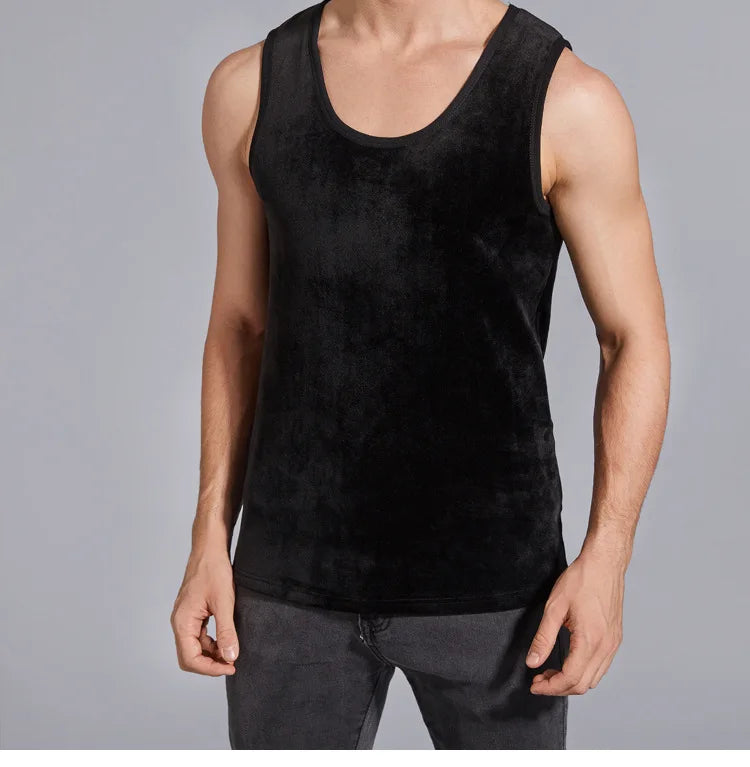 Men's Winter Thermal Shaping Large Size Male Vest Comfortable