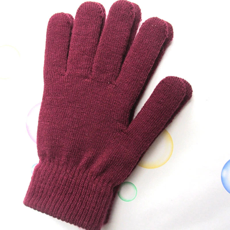 Gloves Autumn Hand Warmer Winter Thicken Lining Full Fingered Skiing Short Wrist Gloves Warm