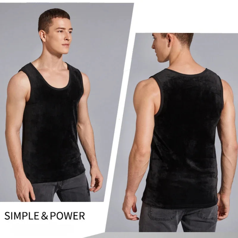 Men's Winter Thermal Shaping Large Size Male Vest Comfortable