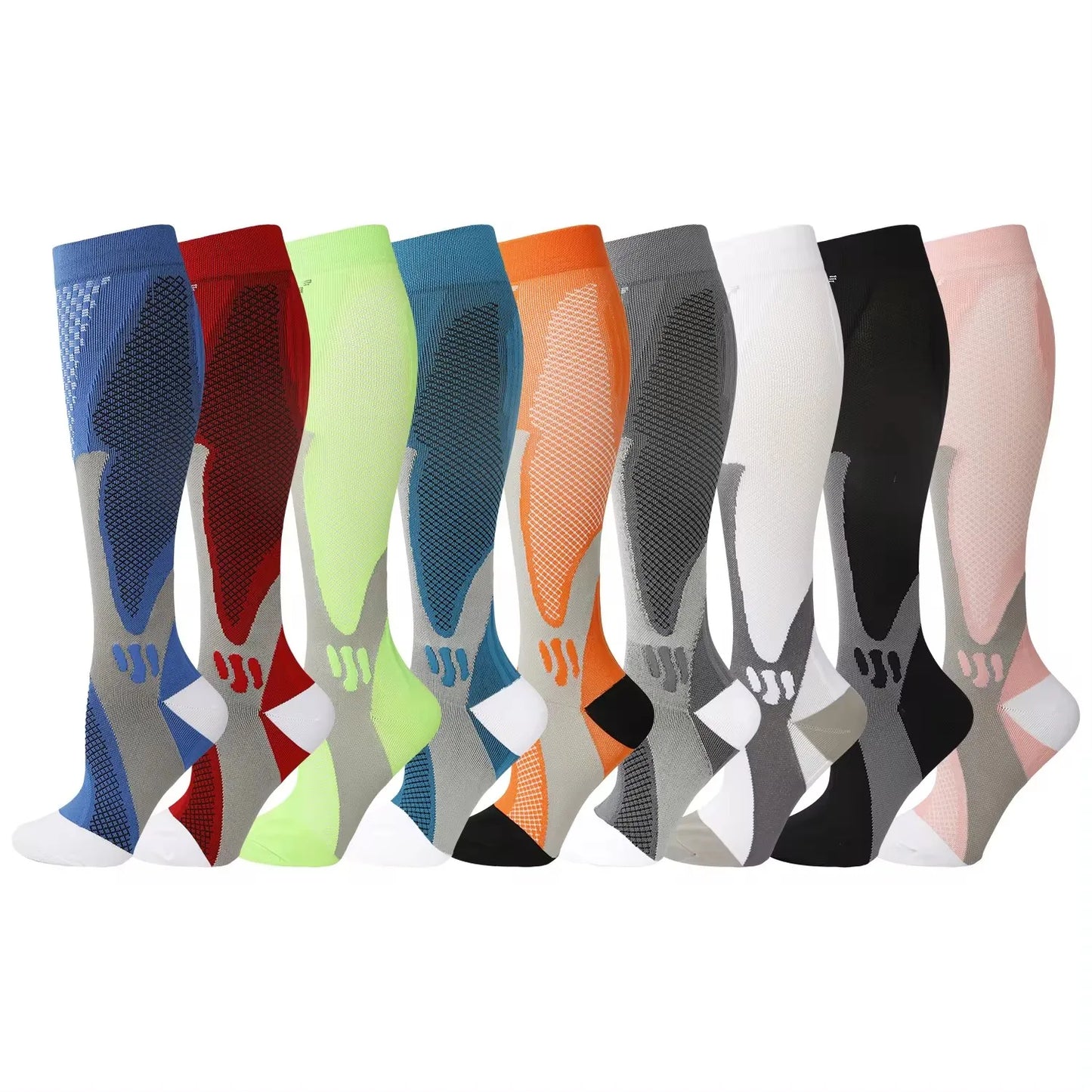 Athletic Compression Crew Socks for Men