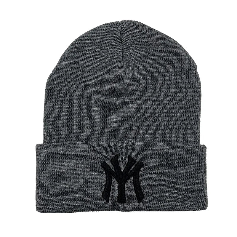 Versatile Unisex Winter Beanies with Stylish Letter Embroidery