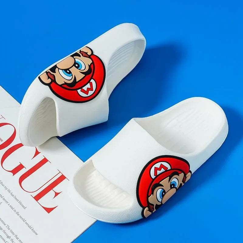 Spring, Summer and Autumn Cartoon Animation Cute Comfortable Boys and Girl Home Breathable Anti-Slip Slippers